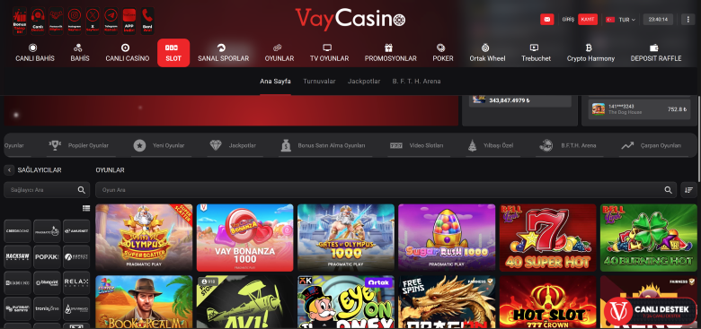 Vaycasino'deki Kumarhaneler